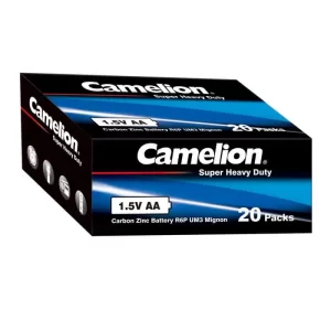Box of Camelion super heavy duty batteries - AA (40 batteries)