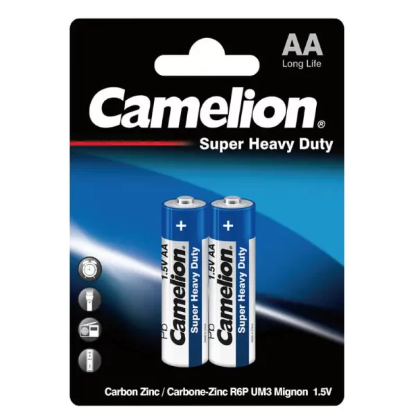 two cells image of Camelion AA2 batteries
