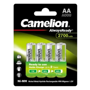 pack of camelion AA4 Always ready 2700 mAh