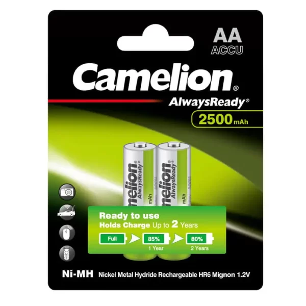 Camelion AA 2500 mAh rechargeable Batteries (Pack of 2)